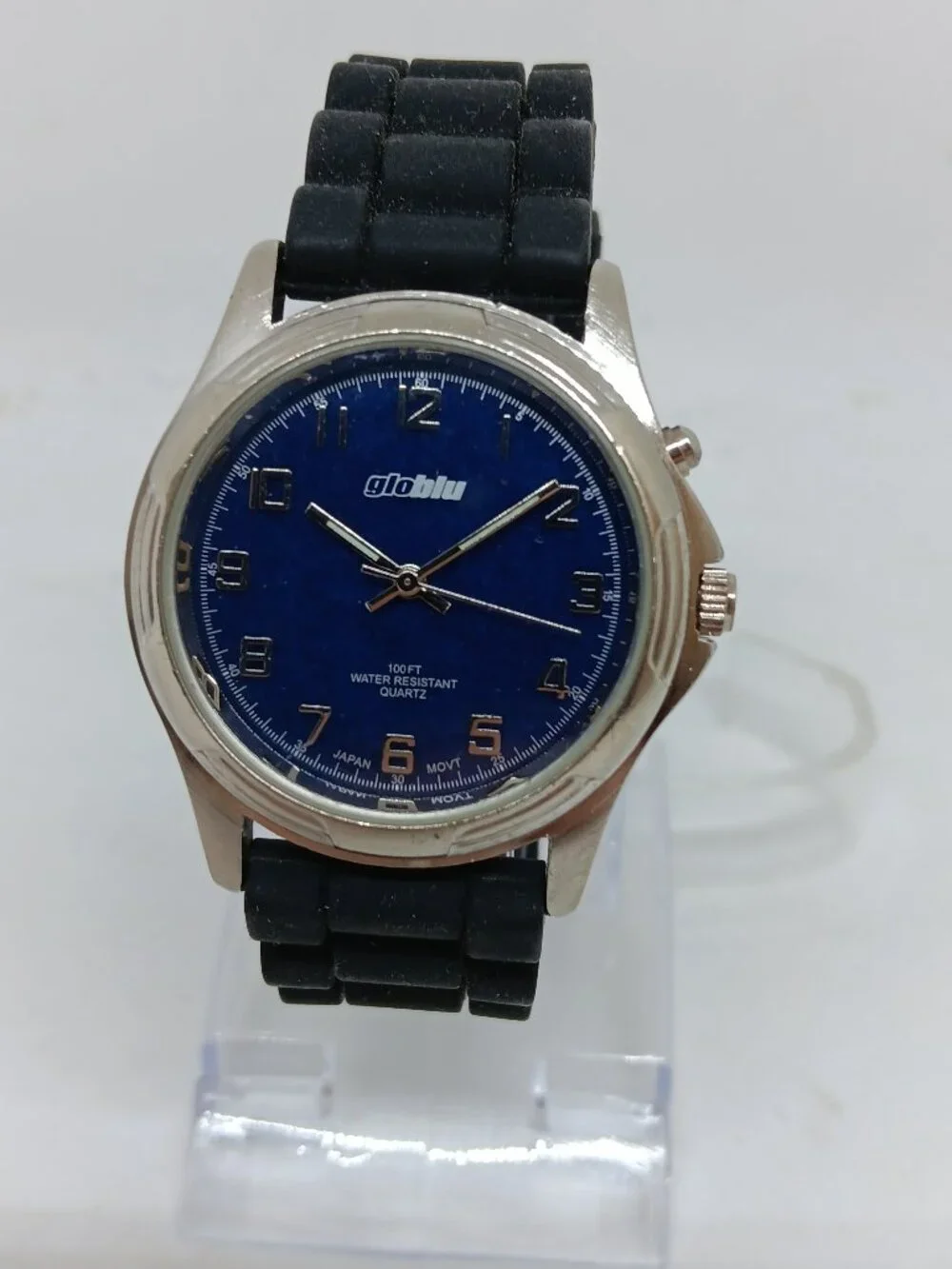 GloBlu GLB045 Unisex 37mm Japanese Quartz Backlight Watch NEW BATTERY